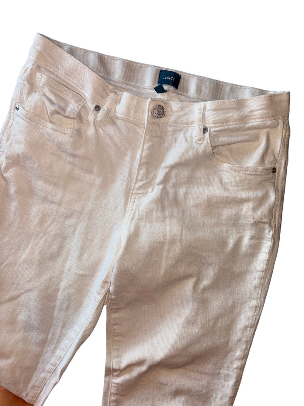 Jag Woman’s 10 Cropped White Denim Jeans